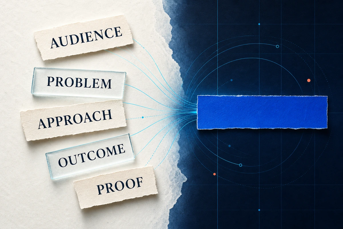 A One-Sentence Brand Positioning Test - Blog | Vedam Vision