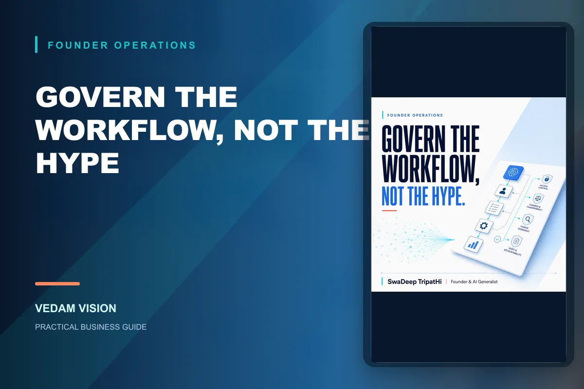 A practical AI governance sheet for a smaller company - Blog | Vedam Vision