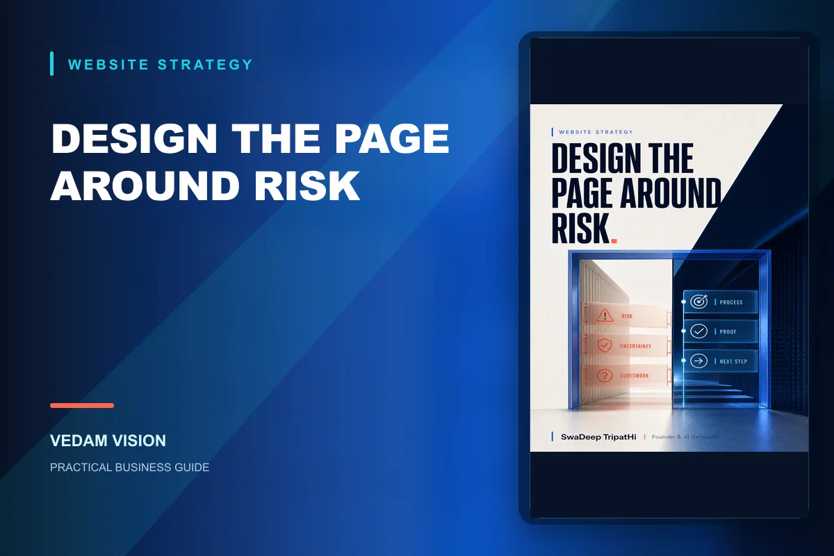 A service page should reduce risk before it explains every feature - Blog | Vedam Vision