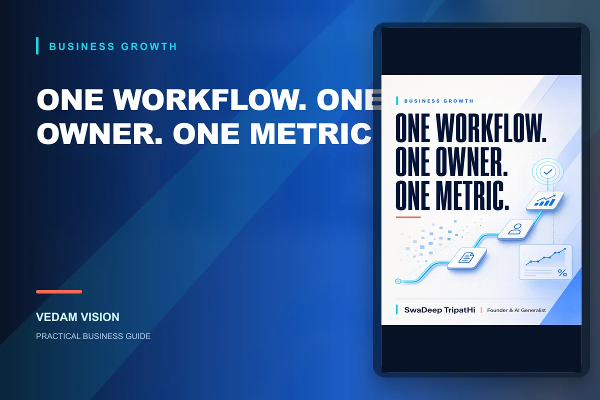 An AI readiness sprint should end with one measurable workflow - Blog | Vedam Vision
