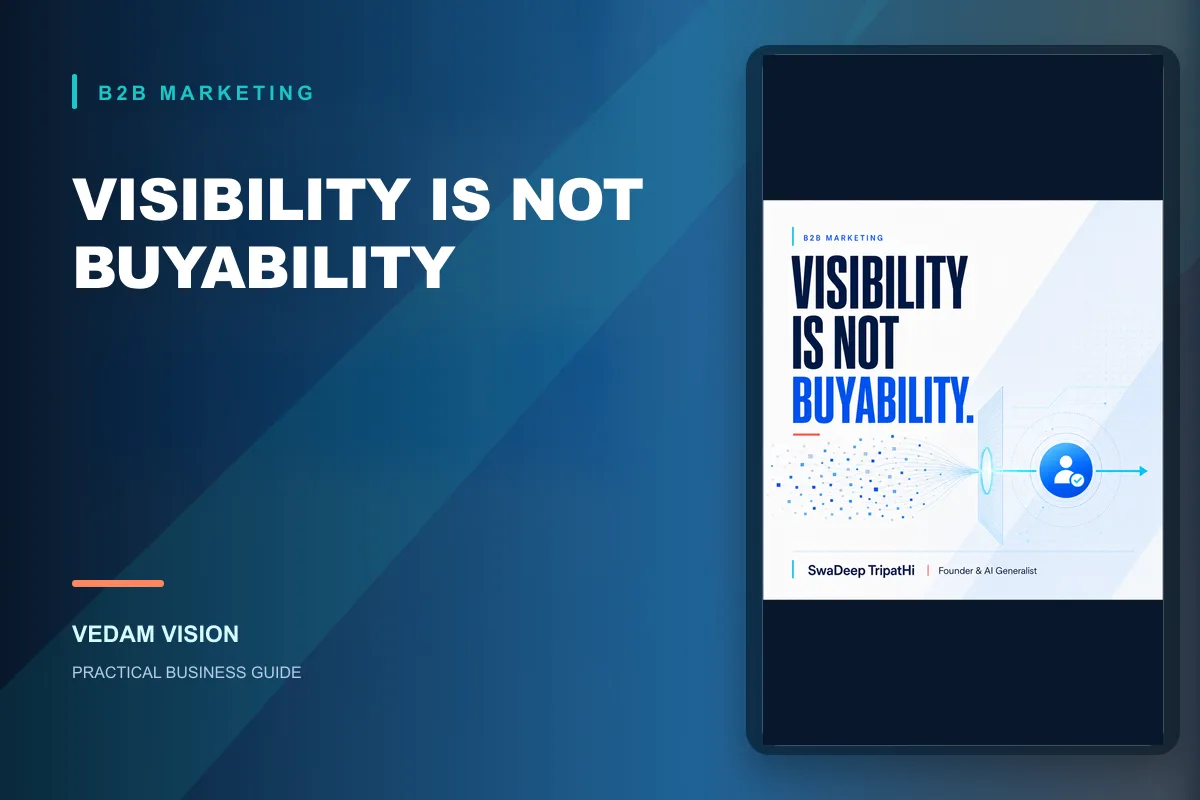 B2B growth is shifting from visibility toward buyer confidence - Blog | Vedam Vision