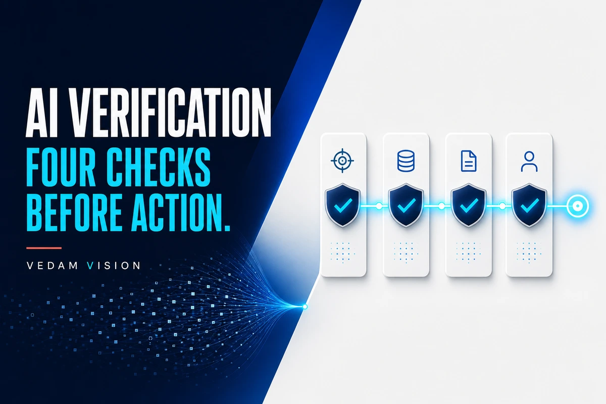 A Four-Step AI Verification Loop for Business Teams - Blog | Vedam Vision