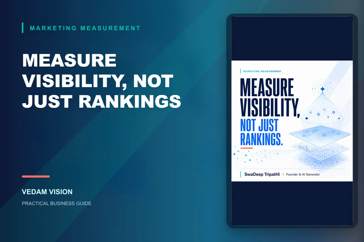 Search visibility inside generative AI needs its own observation layer - Blog | Vedam Vision