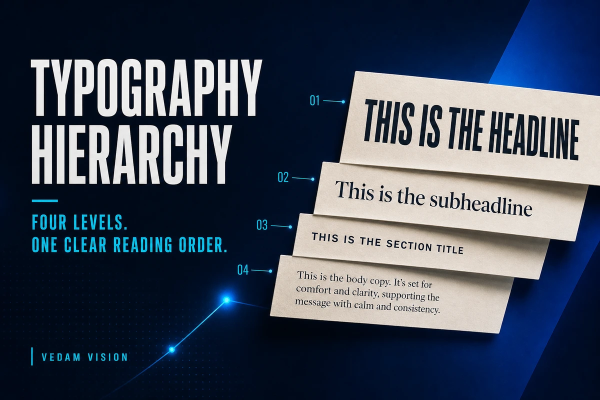 Typography Hierarchy: Four Levels That Make Business Content Readable - Blog | Vedam Vision