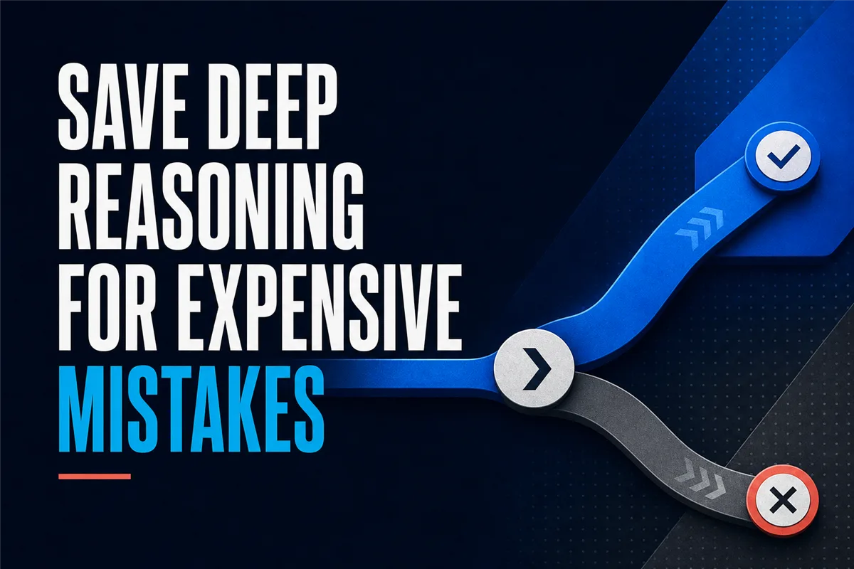 When to Pay for Deeper AI Reasoning and When a Faster Model Is Enough