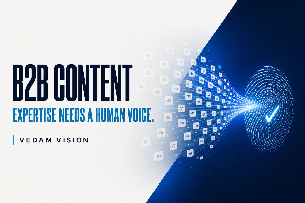 Why People-Powered B2B Content Builds Trust - Blog | Vedam Vision